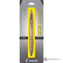 Pilot G2 Limited Retractable Gel Rollerball Pen In Gold - Fine Point