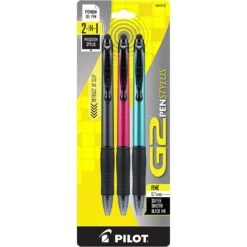 Pilot G2 Pen Stylus In Assorted Colors - Fine Point - Pack Of 3