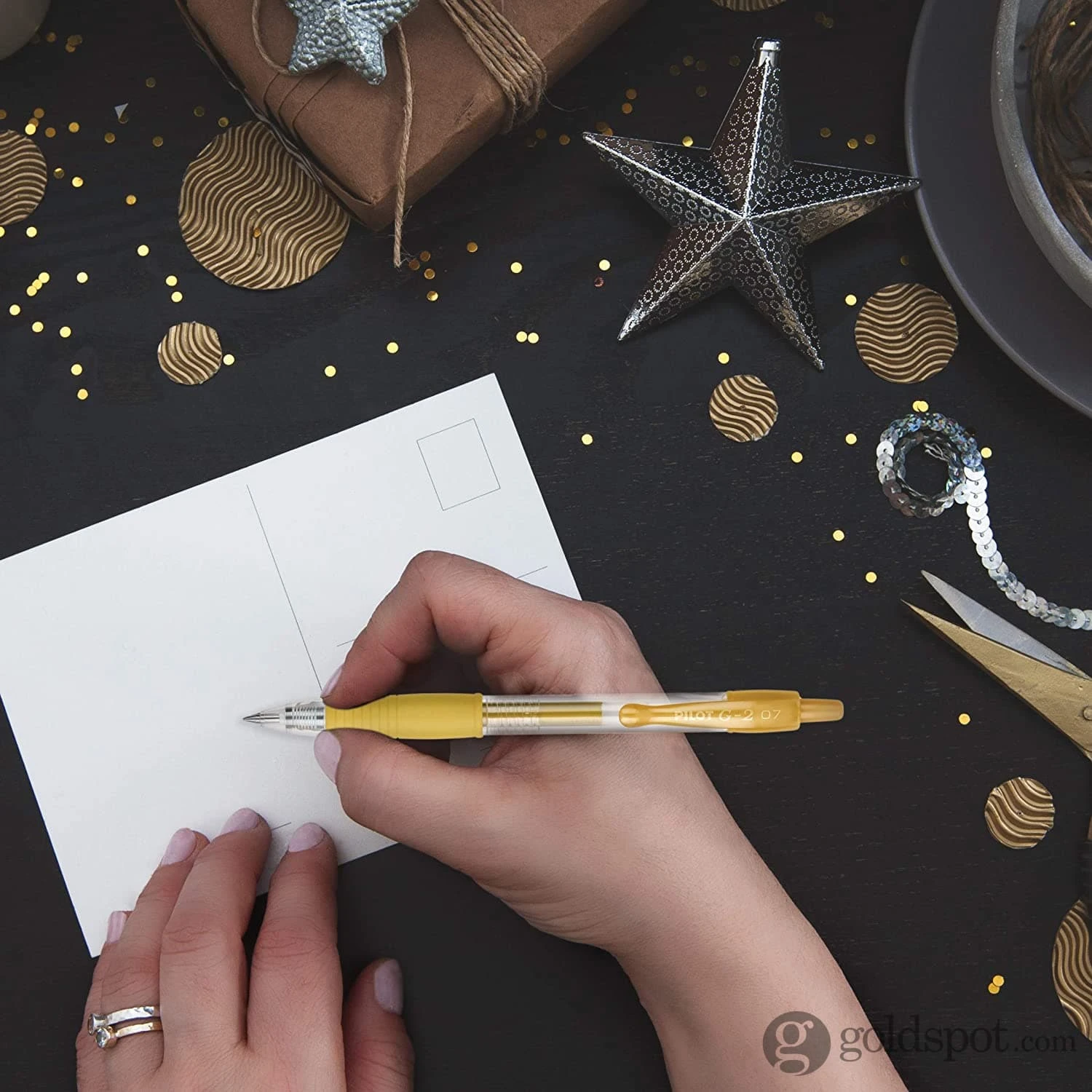 Pilot G2 Retractable Brilliant Metallic Gel Ink Pens In Assorted Colors - Fine Point - Pack Of 8 3 Pilot G2 Retractable Brilliant Metallic Gel Ink Pens In Assorted Colors - Fine Point - Pack Of 8 - Image 3