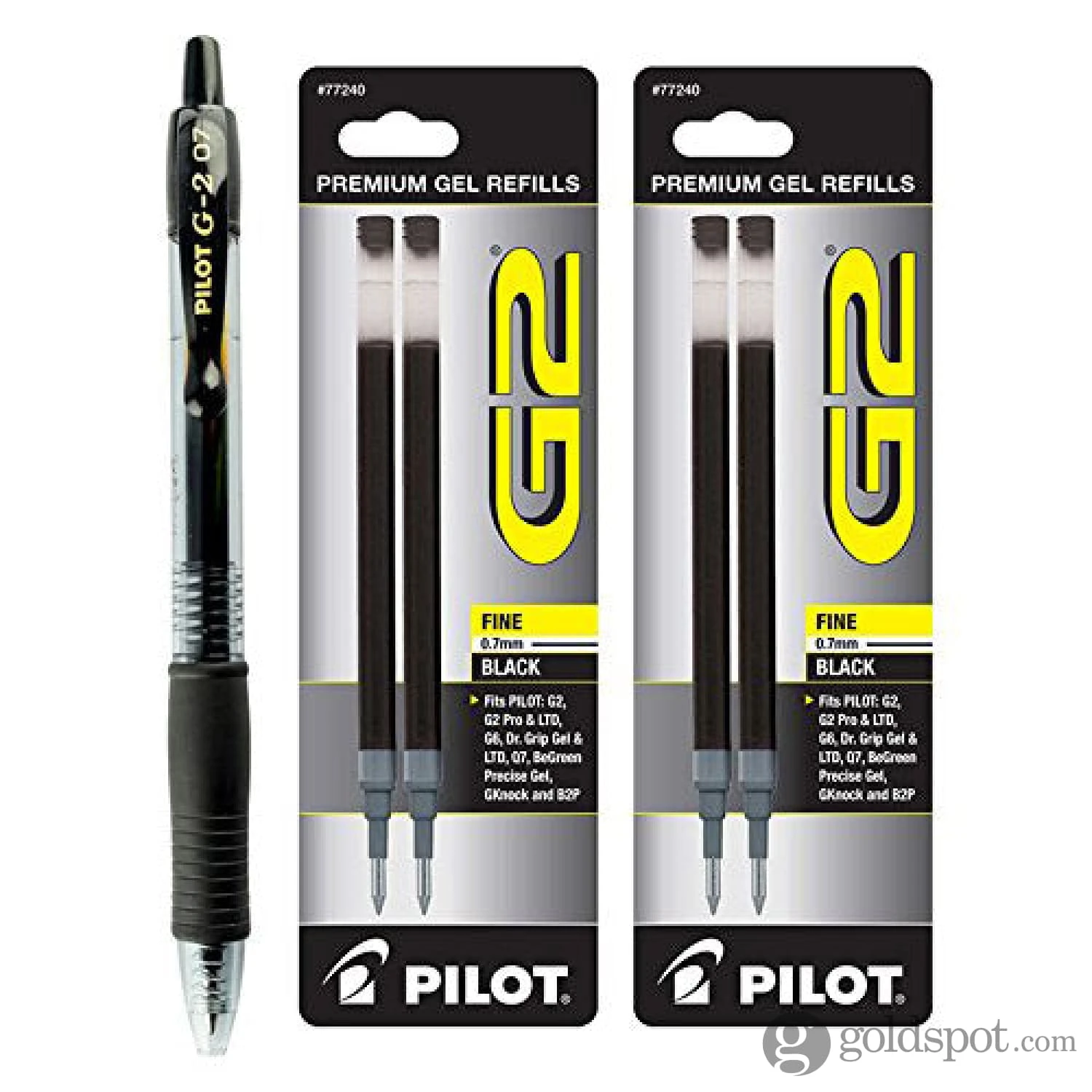Pilot G2 Retractable Premium Gel Ink Pen In Black 2 Pilot G2 Retractable Premium Gel Ink Pen In Black - Image 2