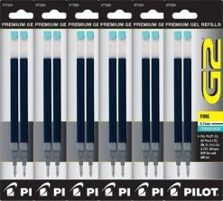 Pilot G2 Rollerball Gel Pen Refill In Turquoise - Fine Point - Pack Of 6
