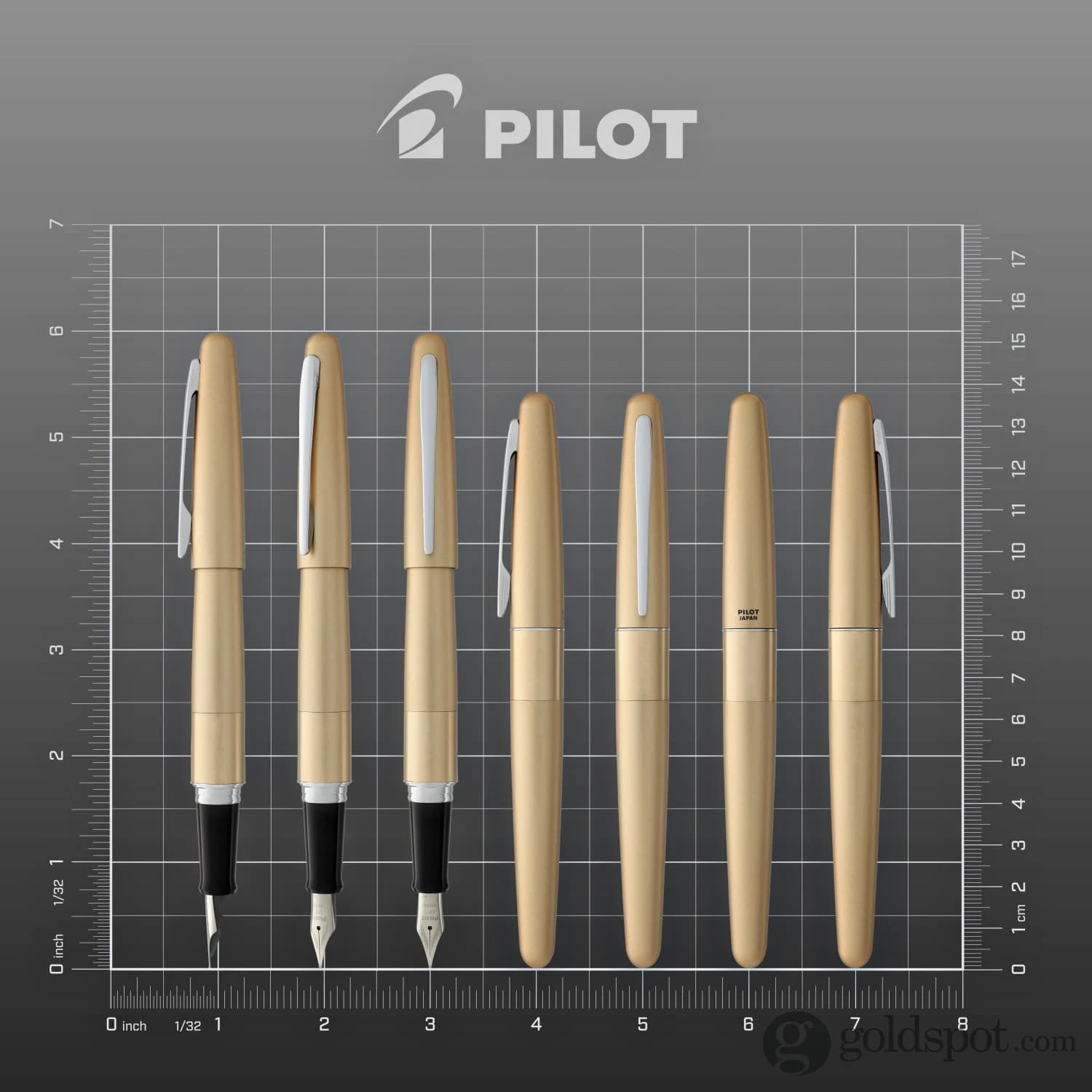 Pilot Metropolitan Classic Fountain Pen In Gold 8 Pilot Metropolitan Classic Fountain Pen In Gold - Image 8