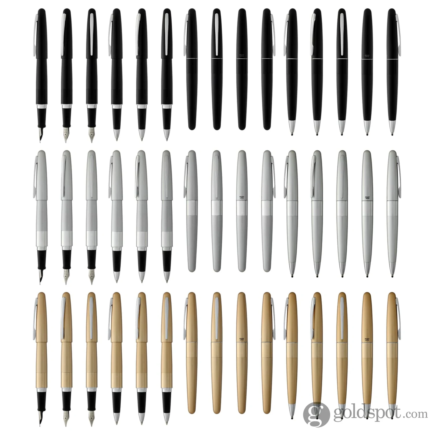 Pilot Metropolitan Classic Fountain Pen In Gold 10 Pilot Metropolitan Classic Fountain Pen In Gold - Image 10