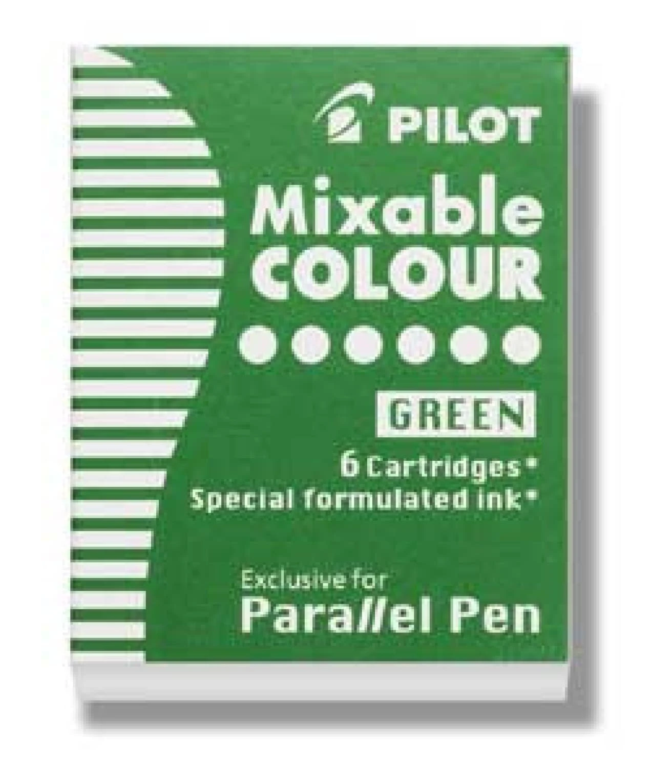 Pilot Parallel Ink Cartridges In Green - Pack Of 6 1 Pilot Parallel Ink Cartridges In Green - Pack Of 6