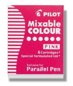 Pilot Parallel Ink Cartridges In Pink - Pack Of 6