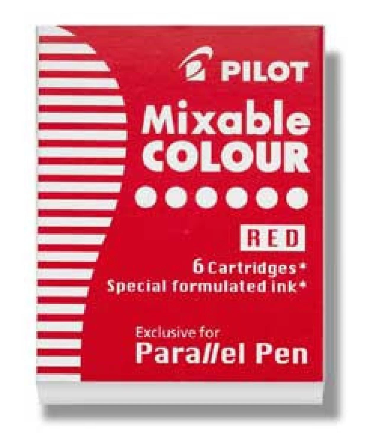 Pilot Parallel Ink Cartridges In Red - Pack Of 6 1 Pilot Parallel Ink Cartridges In Red - Pack Of 6