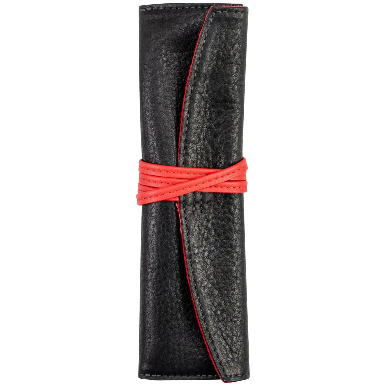 Pilot Pensemble Roll Pen Case In Black/Red (Long) 1 Pilot Pensemble Roll Pen Case In Black/Red (Long)