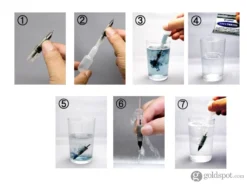 Platinum Fountain Pen Ink Cleaner Set - European Model -Stationery Hub Cheap Store platinum fountain pen ink cleaner set european model 770