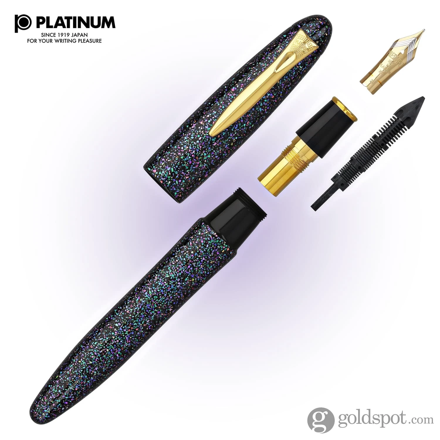 Platinum Izumo Fountain Pen In Galaxy Raden 8 Platinum Izumo Fountain Pen In Galaxy Raden - Image 8