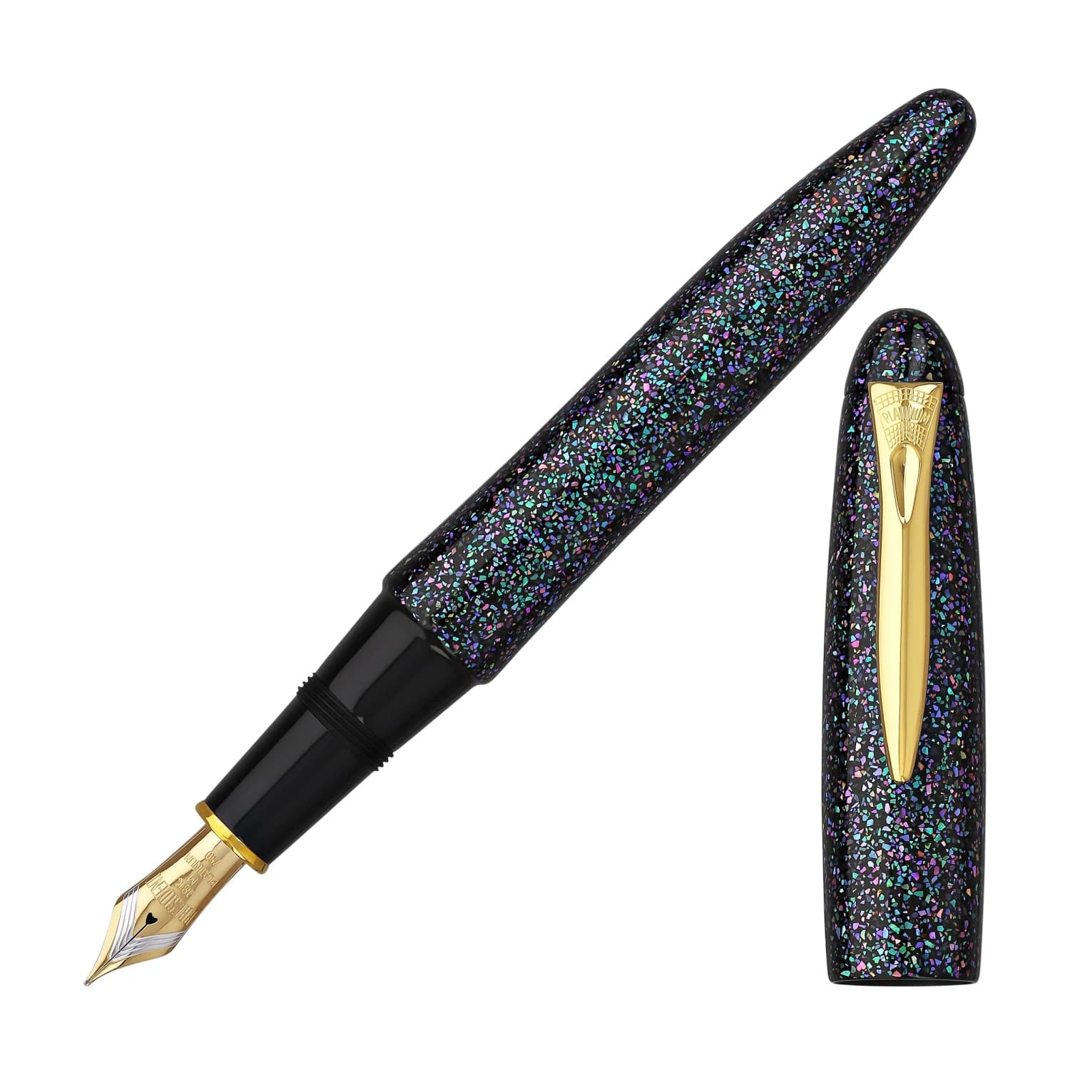 Platinum Izumo Fountain Pen In Galaxy Raden 1 Platinum Izumo Fountain Pen In Galaxy Raden