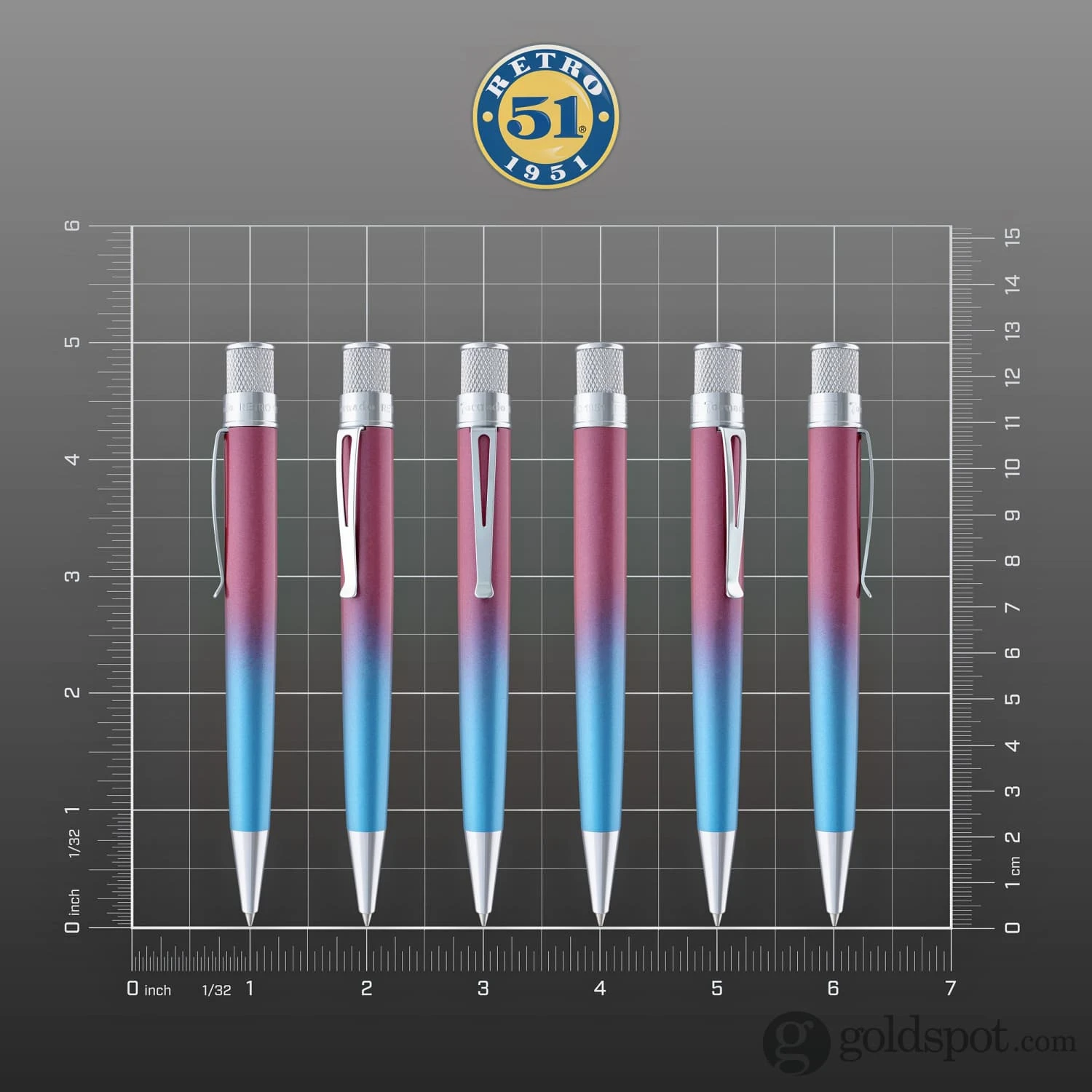 Retro 51 Tornado Rollerball - Ombre Periwinkle Pixie 7 Retro 51 Tornado Rollerball - Ombre Periwinkle Pixie - Image 7