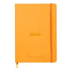 Rhodia Goalbook A5 Dot Grid Notebook In Orange - 5.75 X 8.25