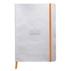 Rhodia Goalbook A5 Dot Grid Notebook In Silver - 5.75 X 8.25