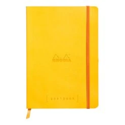 Rhodia Goalbook A5 Dot Grid Notebook In Yellow - 5.75 X 8.25