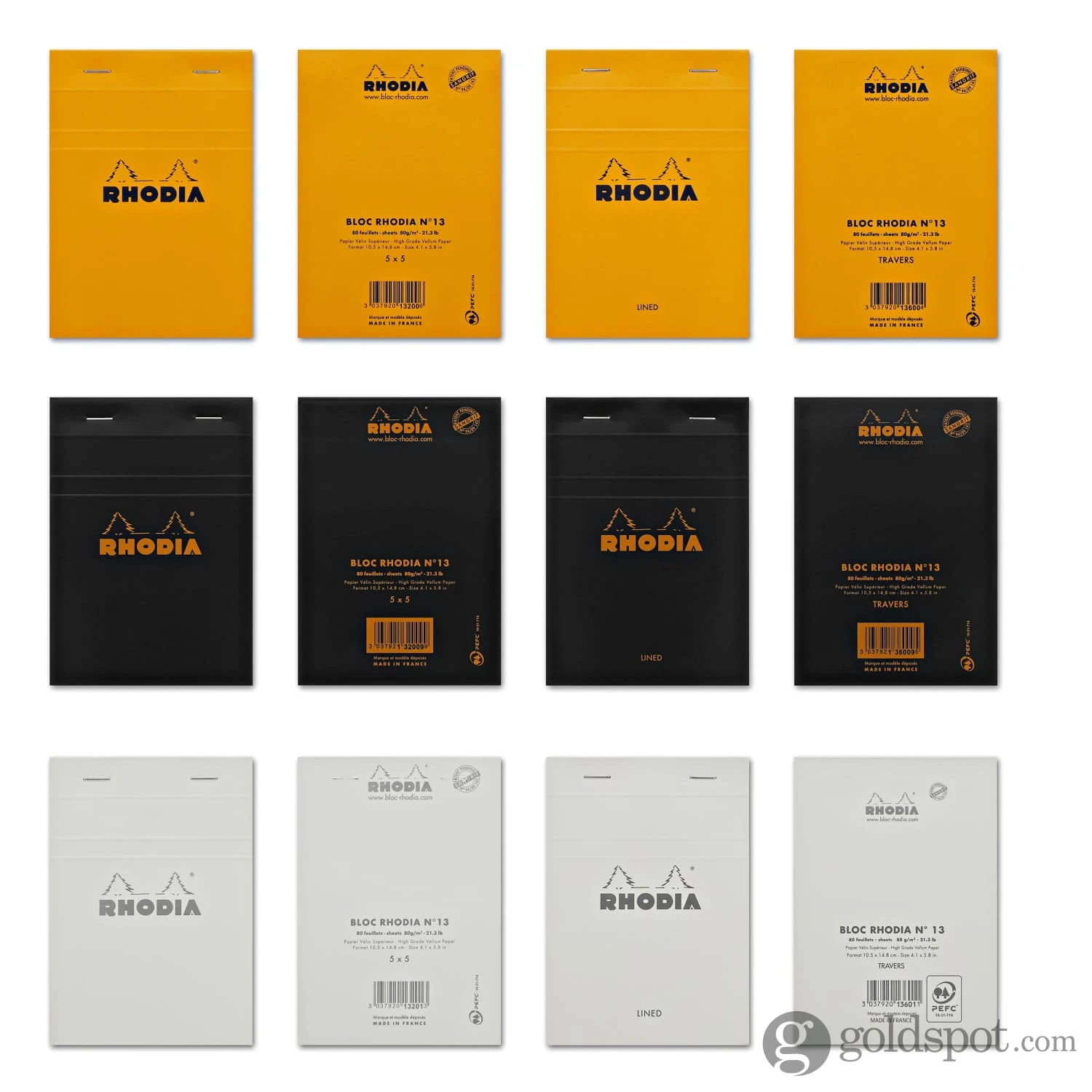 Rhodia No. 13 Staplebound 4 X 6 Graph Paper Notepad In Black 5 Rhodia No. 13 Staplebound 4 X 6 Graph Paper Notepad In Black - Image 5