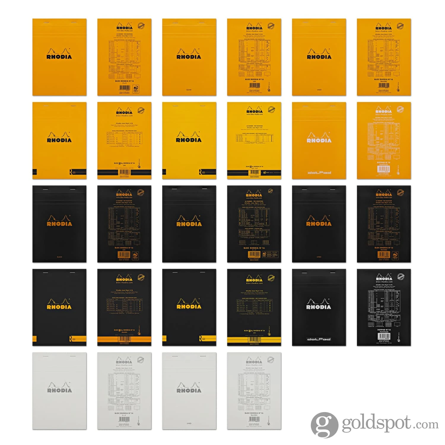 Rhodia No.16 Staplebound 6 X 8.25 Notepad In Ice 5 Rhodia No.16 Staplebound 6 X 8.25 Notepad In Ice - Image 5
