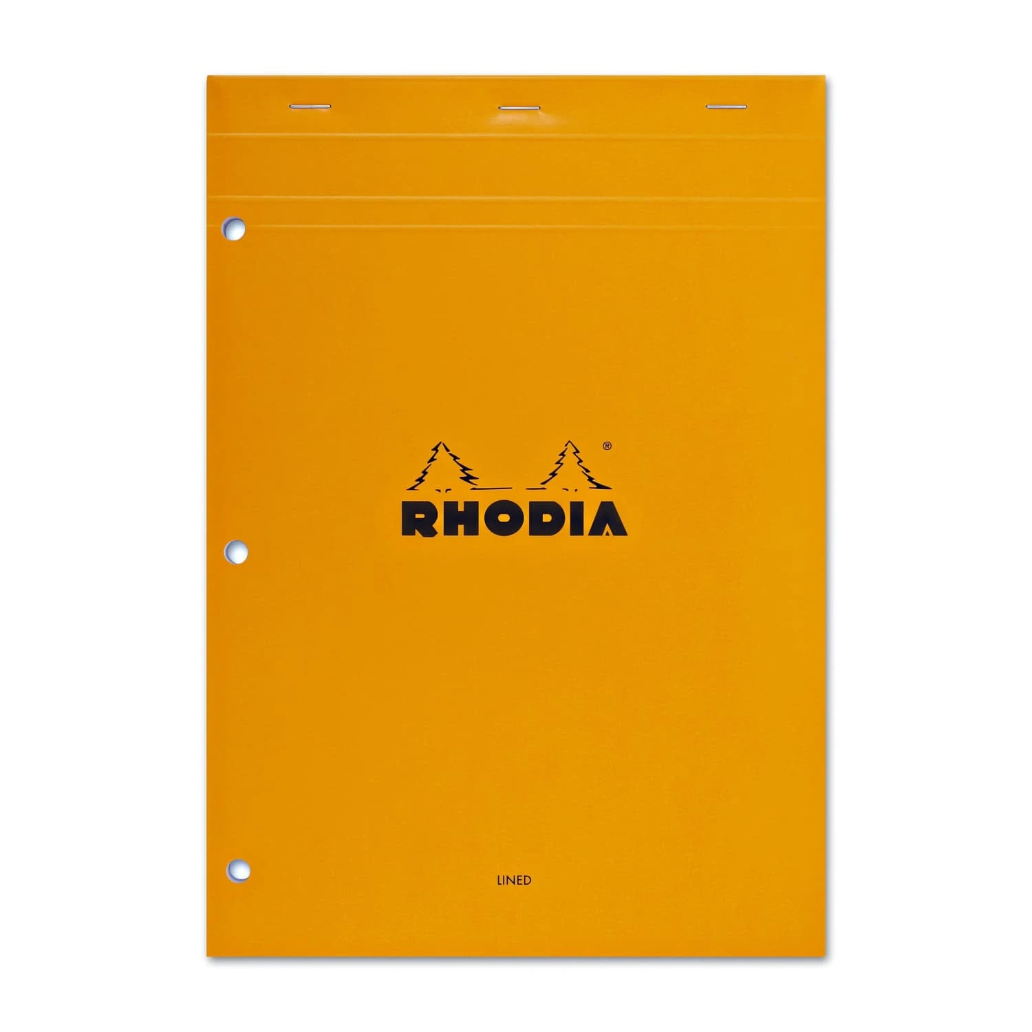 Rhodia No. 18 Lined Staplebound With 3 Hole Punch 8.25 X 11.75 In Orange 1 Rhodia No. 18 Lined Staplebound With 3 Hole Punch 8.25 X 11.75 In Orange
