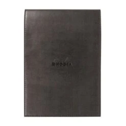 Rhodia Pad Holder In Black With Graph Pad With Pen Loop - 6 X 8.75