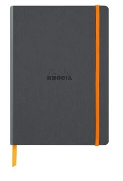 Rhodia Rhodiarama Dotted Webnotebook In Titane - 5.5 In X 8.25