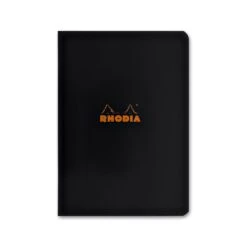 Rhodia Staplebound Lined Paper Notebook In Black - 6 X 8.25