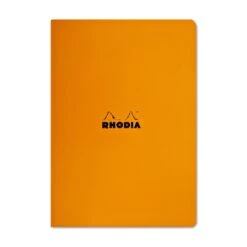 Rhodia Staplebound Lined Paper Notebook In Orange - 8.25 X 11.75