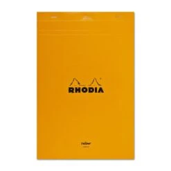 Rhodia Staplebound Lined Paper Pad In Orange - 8.25 X 12.5