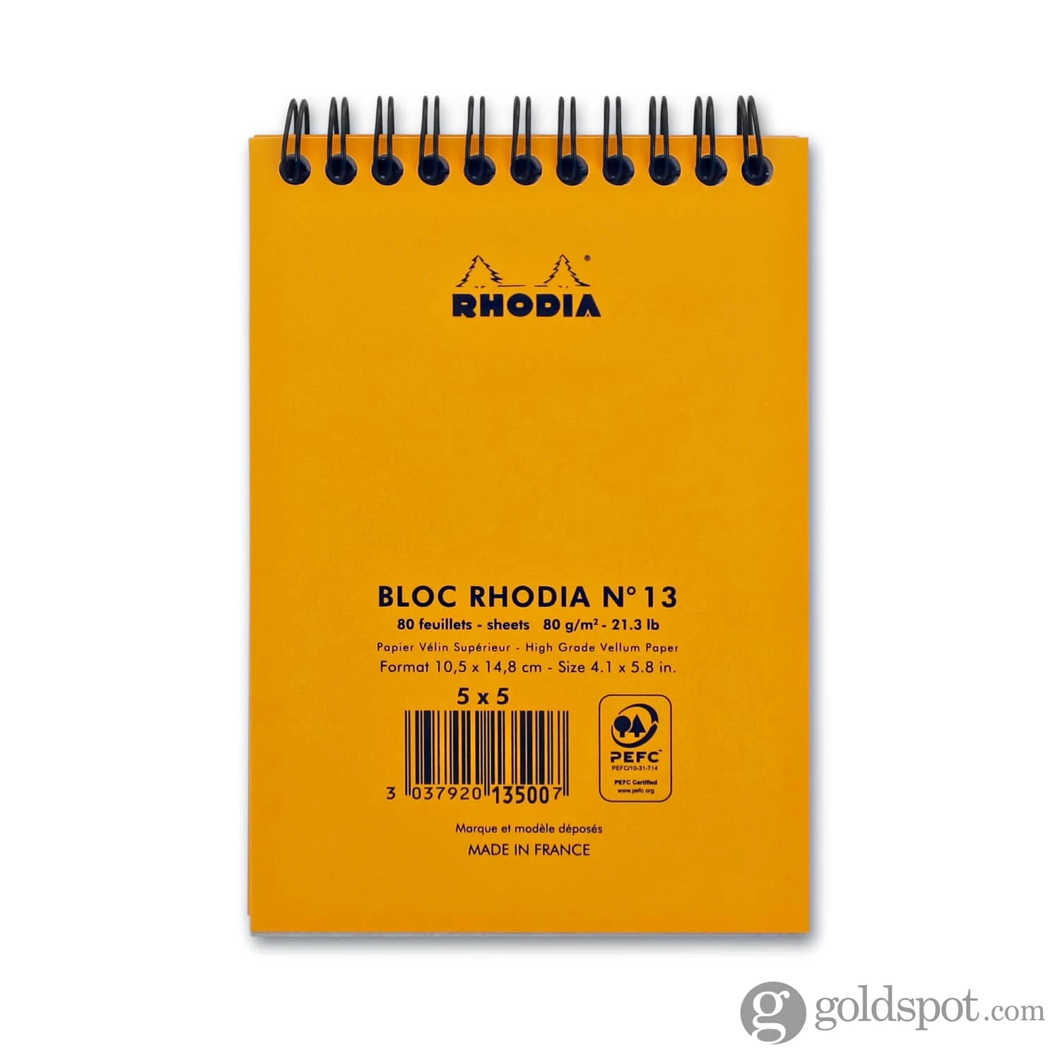 Rhodia Wirebound Graph Paper Notepad In Orange - 4 X 6 2 Rhodia Wirebound Graph Paper Notepad In Orange - 4 X 6 - Image 2