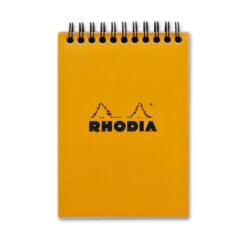 Rhodia Wirebound Graph Paper Notepad In Orange - 4 X 6