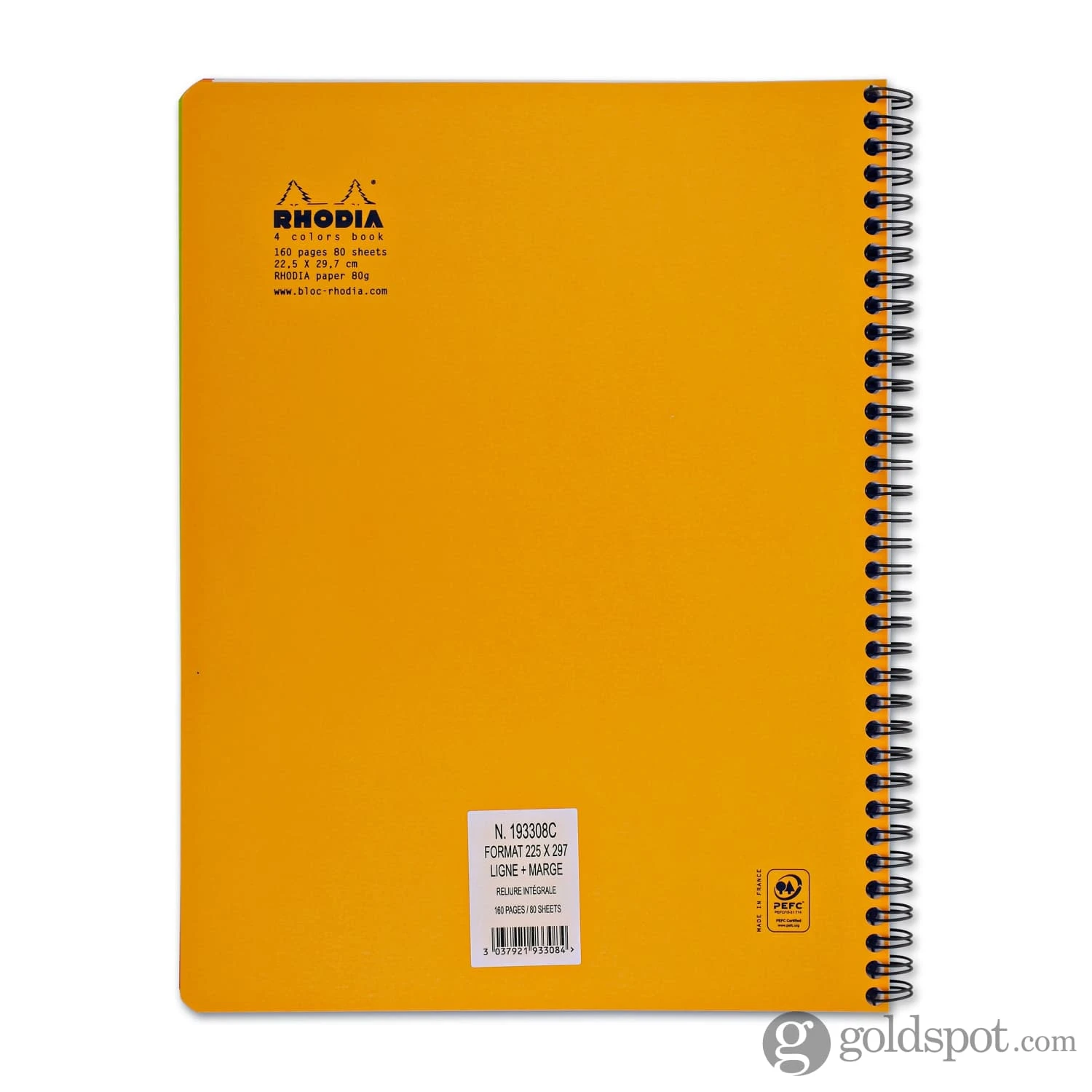 Rhodia Wirebound Graph Paper Reverse Notebook In Orange - 8.25 X 8.25 2 Rhodia Wirebound Graph Paper Reverse Notebook In Orange - 8.25 X 8.25 - Image 2
