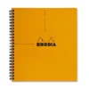Rhodia Wirebound Graph Paper Reverse Notebook In Orange - 8.25 X 8.25