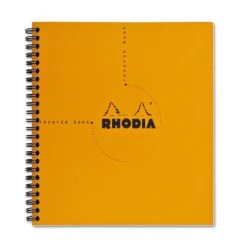 Rhodia Wirebound Graph Paper Reverse Notebook In Orange - 8.25 X 8.25