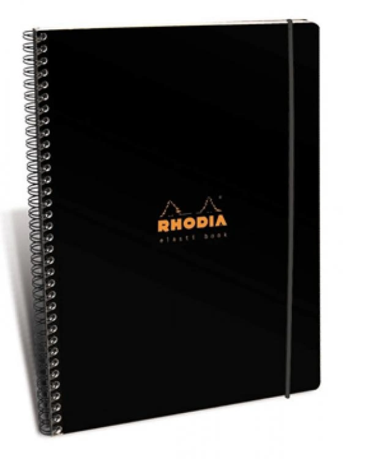 Rhodia Wirebound Lined Paper Notebook In Black - 8.25 X 11.75 1 Rhodia Wirebound Lined Paper Notebook In Black - 8.25 X 11.75