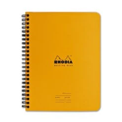 Rhodia Wirebound Lined Paper Notebook In Orange - 6 X 8.25