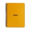 Rhodia Wiredbound Lined Meeting Book Notebook In Orange - 6.5 X 8.25