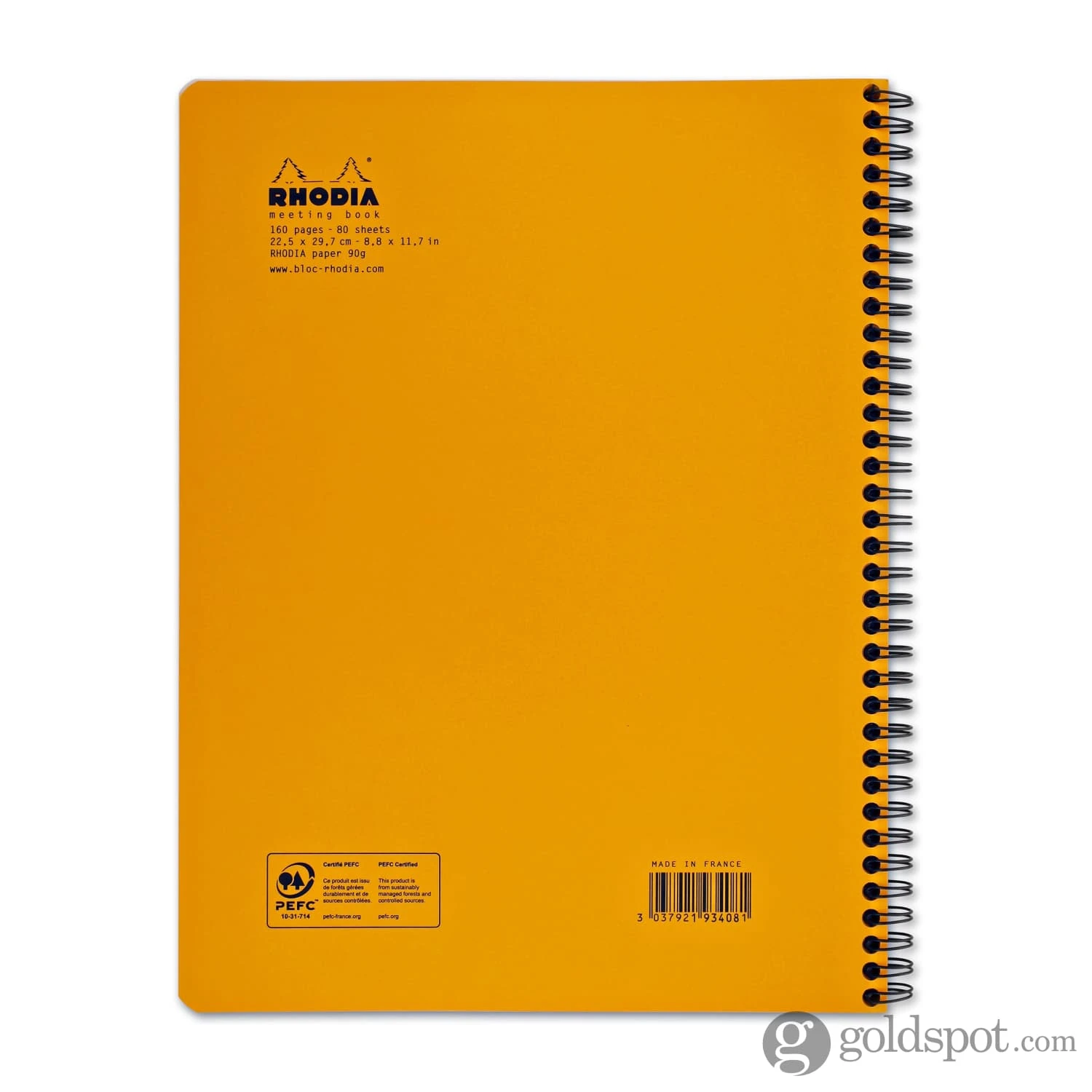 Rhodia Wiredbound Lined Meeting Book Notebook In Orange - 9 X 11.75 2 Rhodia Wiredbound Lined Meeting Book Notebook In Orange - 9 X 11.75 - Image 2