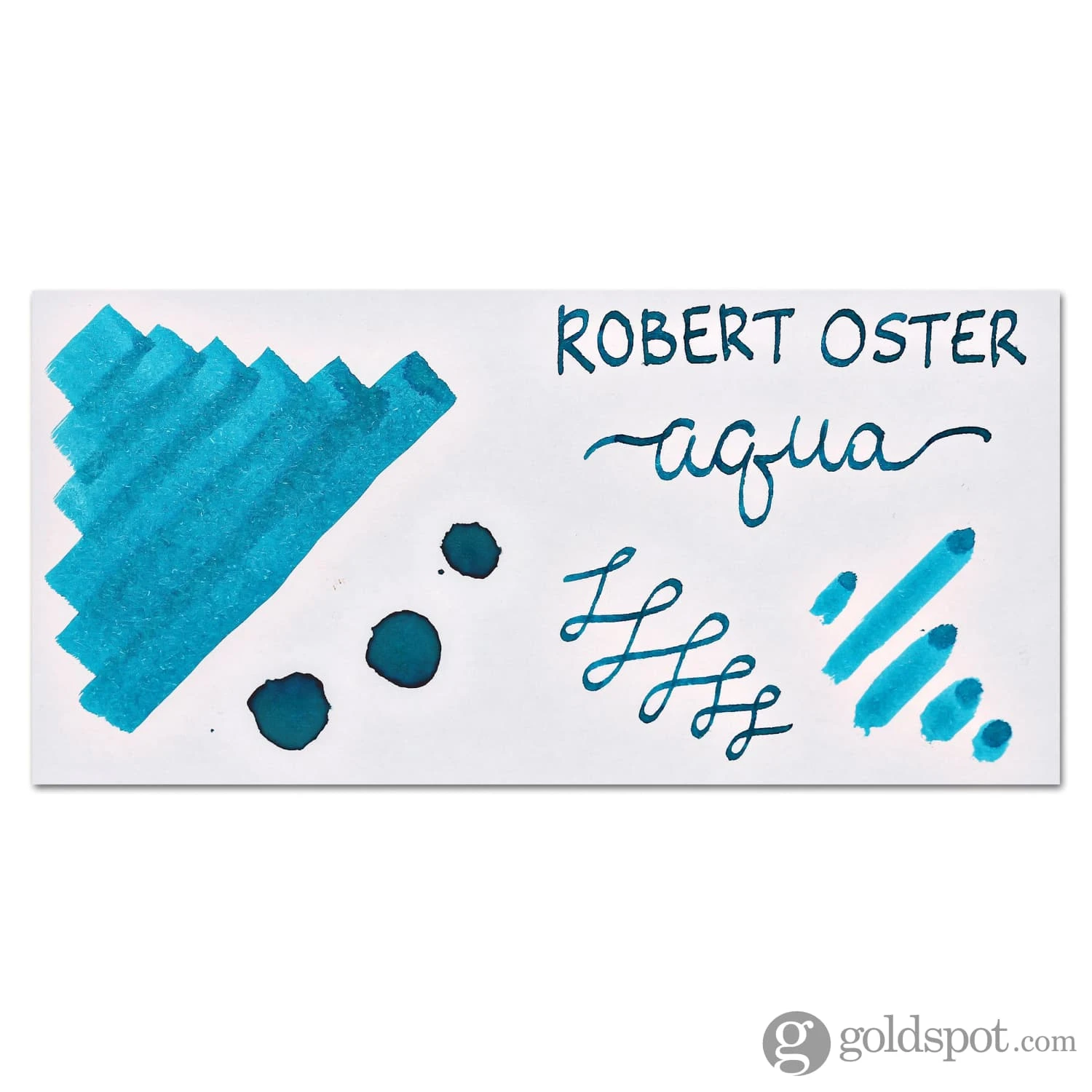 Robert Oster Bottled Ink In Aqua - 50 ML 2 Robert Oster Bottled Ink In Aqua - 50 ML - Image 2
