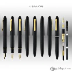 Sailor 1911 King Of Pens Fountain Pen In Ebonite - 21K Gold Naginata Togi Nib -Stationery Hub Cheap Store sailor 1911 king of pens fountain pen in ebonite 21k gold naginata togi nib 467