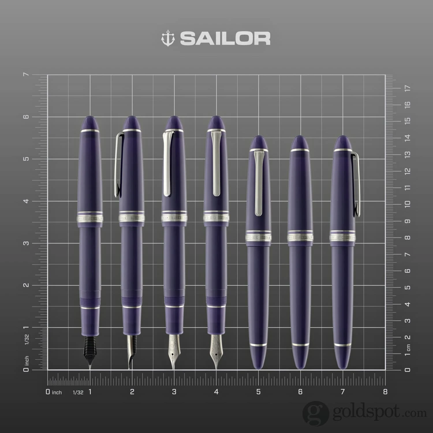 Sailor 1911 Standard Fountain Pen In Wicked Witch - 14kt Gold Nib 8 Sailor 1911 Standard Fountain Pen In Wicked Witch - 14kt Gold Nib - Image 8