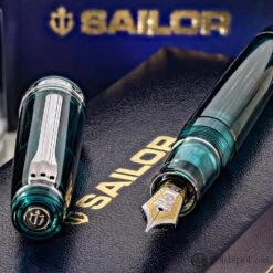 Sailor Pro Gear Slim Fountain Pen In Lucky Charm Green - 14kt Gold Nib -Stationery Hub Cheap Store sailor pro gear slim fountain pen in lucky charm green 14kt gold nib 427