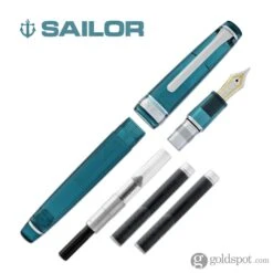 Sailor Pro Gear Slim Fountain Pen In Lucky Charm Green - 14kt Gold Nib -Stationery Hub Cheap Store sailor pro gear slim fountain pen in lucky charm green 14kt gold nib 585