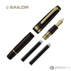 Sailor Pro Gear Slim Mini Fountain Pen In Puff Brown - 14kt Gold Medium Fine Point -Stationery Hub Cheap Store sailor pro gear slim mini fountain pen in puff brown 14kt gold medium fine point 470