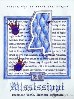 Sailor USA State Bottled Ink In Mississippi (Deep Blue) - 20 ML -Stationery Hub Cheap Store sailor usa state bottled ink in mississippi deep blue 20 ml 392