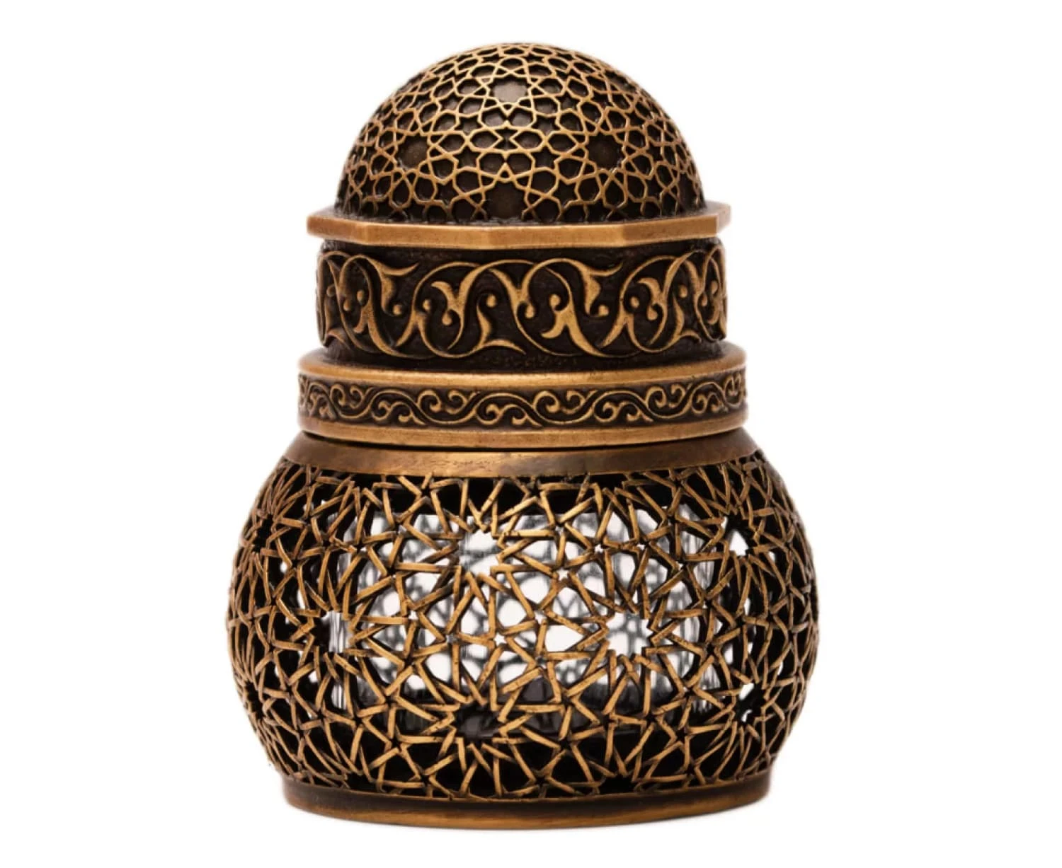 Sepia Accessories Infinite Stars Brass Seljuk Ink Bottle 1 Sepia Accessories Infinite Stars Brass Seljuk Ink Bottle