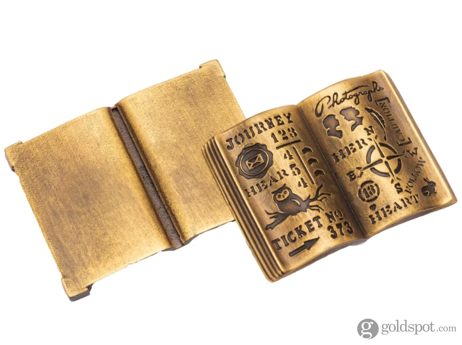 Sepia Accessories Listen To Your Heart Brass Pen Rest 2 Sepia Accessories Listen To Your Heart Brass Pen Rest - Image 2