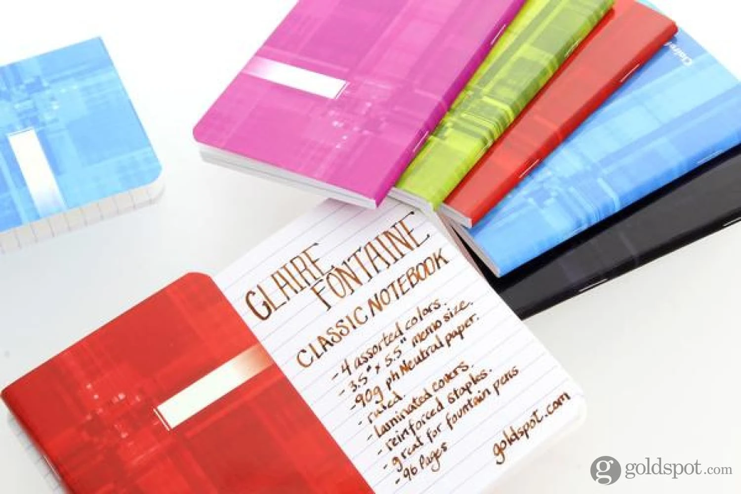 Single Clairefontaine Staplebound Ruled Notebook - Assorted Color - 3.5 X 5.5 2 Single Clairefontaine Staplebound Ruled Notebook - Assorted Color - 3.5 X 5.5 - Image 2