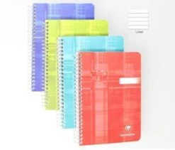 Single Clairefontaine Wirebound Ruled Notebook - Assorted Color - 6 X 8.25
