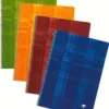 Single Clairefontaine Wirebound Ruled With Margin Notebook - Assorted Color - 8.25 X 11.75
