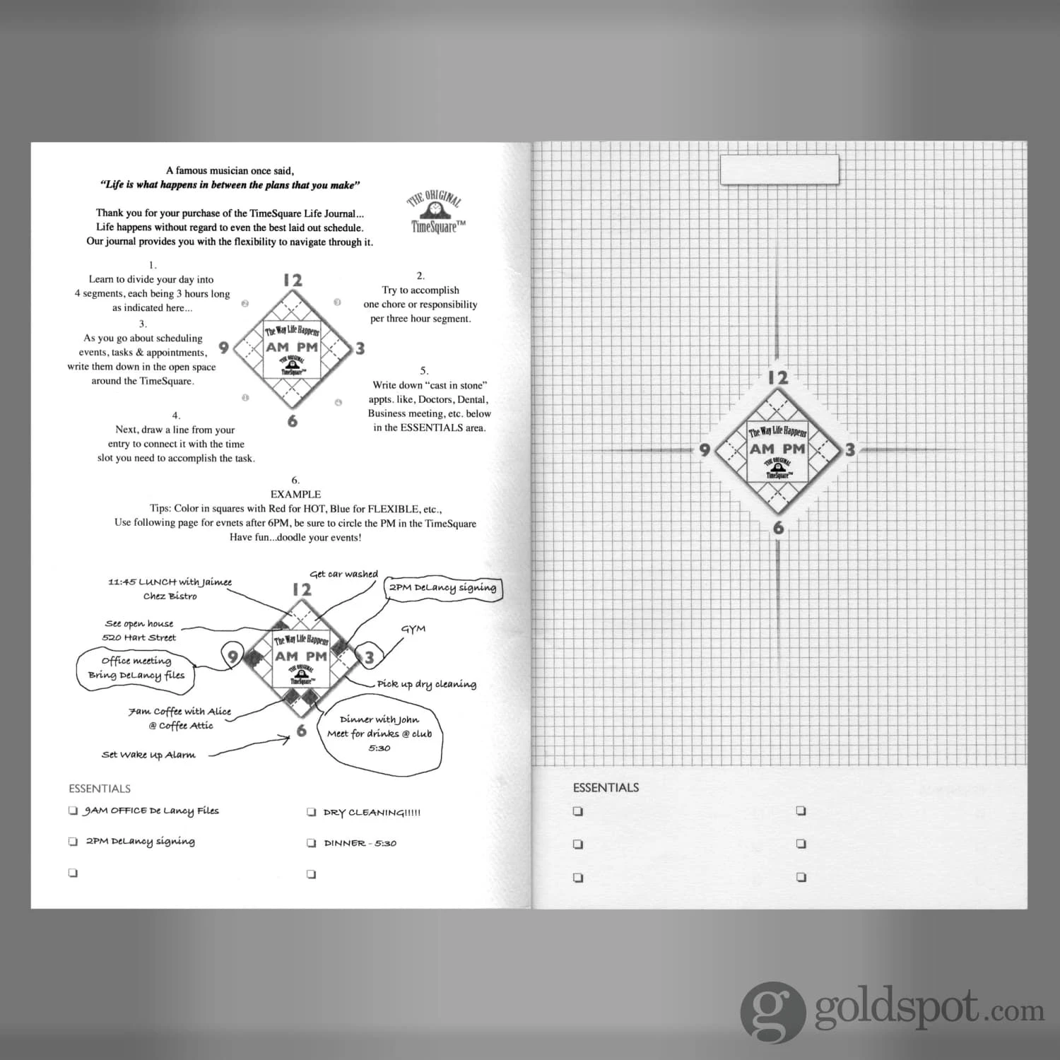 Timesquare Life Journal With Time Management Design Notebook - Pack Of 2 2 Timesquare Life Journal With Time Management Design Notebook - Pack Of 2 - Image 2