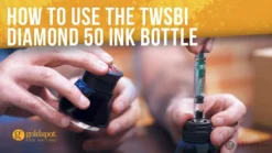 TWSBI Diamond 50 Ink Bottle - Silver -Stationery Hub Cheap Store twsbi diamond 50 ink bottle silver 791