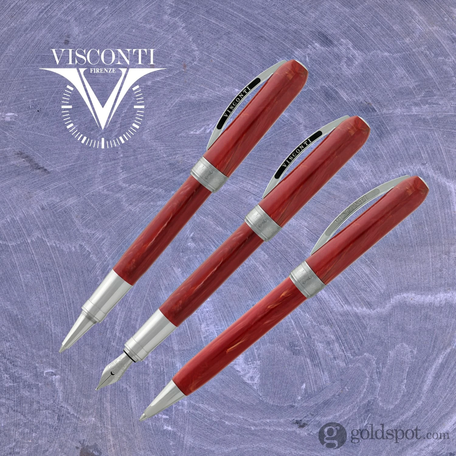 Visconti Rembrandt Fountain Pen In Red 8 Visconti Rembrandt Fountain Pen In Red - Image 8